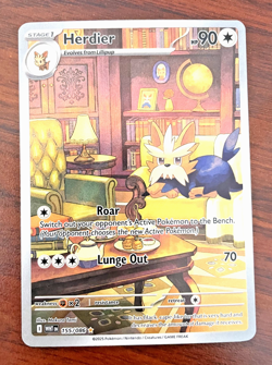 Pokemon Card- Herdier 155/086 Illustration Rare- White Flare - Image 2