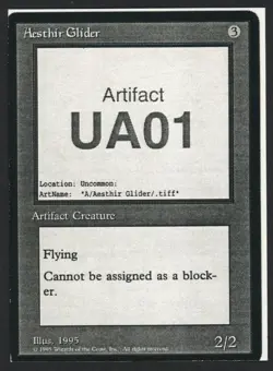 ***Aesthir Glider Playtest Card*** MTG Alliances Magic Kid Icarus - Image 1