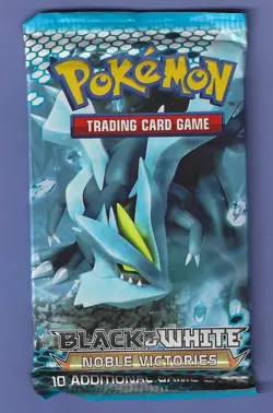 Pokemon "Noble Victories" 10-Card Sealed Booster Pack (Kyurem) X1 - Image 1