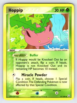 Hoppip 57/109 2004 EX Team Rocket Returns Pokemon Card TCG Nintendo Common - Mp - Image 1