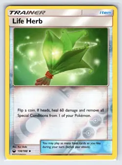 Life Herb 136/168 2018 S&M Celestial Storm Pokemon Card Reverse Holo Uncommon Nm - Image 1