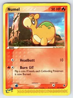 Numel 61/109 2003 EX Ruby & Sapphire Pokemon Card TCG e-Series Nintendo - Mp - Image 1
