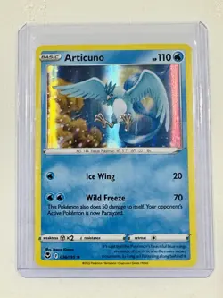Articuno Silver Tempest Holo Pokemon TCG Card 036/195 NM/M Condition - Image 1