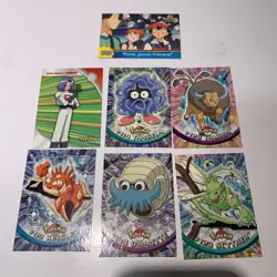 Topps Animated Pokemon Card Lot Vintage Nm- LP. !! ITALIAN !! Blue Label - Image 1