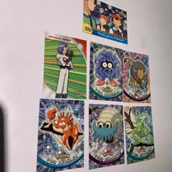 Topps Animated Pokemon Card Lot Vintage Nm- LP. !! ITALIAN !! Blue Label - Image 3