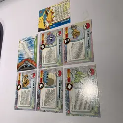 Topps Animated Pokemon Card Lot Vintage Nm- LP. !! ITALIAN !! Blue Label - Image 5