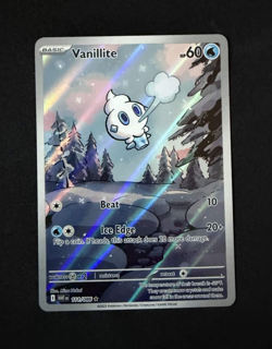 Vanillite 111/086 Scarlet & Violet White Flare Illustration Rare Pokemon Card - Image 1