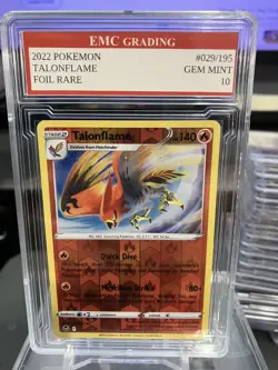 TALONFLAME 2022 RARE FOIL #029/195 Pokemon Card GRADED 10 TCG CCG - Image 1