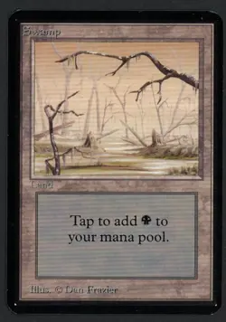 ***Alpha Swamp High Branch (Corner Ding)*** MTG Alpha Magic Kid Icarus - Image 1