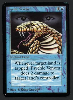 ***Alpha Psychic Venom (Corner Ding)*** MTG Alpha Magic Kid Icarus - Image 1