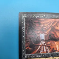 Magic the Gathering Antiquities Gate to Phyrexia Black Rare Card MTG - Image 2
