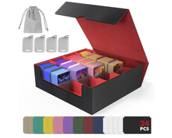 3200+ Capacity Trading Card Storage Box, Holds 3.7in Cards MTG Commander Deck - Image 1