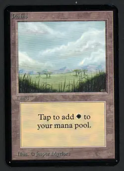 ***Alpha Plains Trees (Corner Ding)*** MTG Alpha Magic Kid Icarus - Image 1