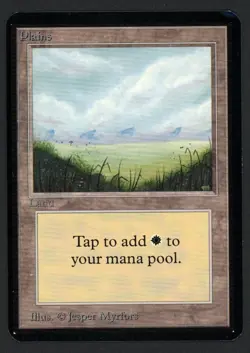 ***Alpha Plains No Trees (Corner Ding)*** MTG Alpha Magic Kid Icarus - Image 1
