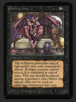 ***Alpha Nettling Imp (Corner Ding)*** MTG Alpha Magic Kid Icarus - Image 1