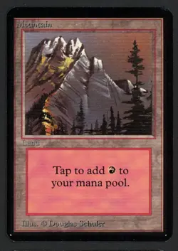 ***Alpha Mountain Slate (Corner Ding)*** MTG Alpha Magic Kid Icarus - Image 1
