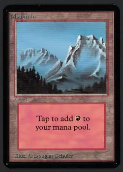***Alpha Mountain Blue (Corner Ding)*** MTG Alpha Magic Kid Icarus - Image 1