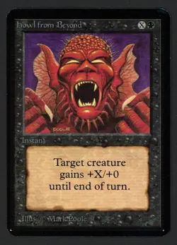 ***Alpha Howl from Beyond (Corner Ding)*** MTG Alpha Magic Kid Icarus - Image 1