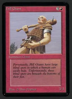 ***Alpha Hill Giant (Corner Ding)*** MTG Alpha Magic Kid Icarus - Image 1
