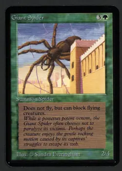 ***Alpha Giant Spider (Corner Ding)*** MTG Alpha Magic Kid Icarus - Image 1