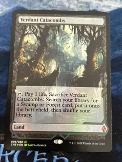 Verdant Catacombs Zendikar Rising Expeditions Foil NM-M Unplayed - Image 1