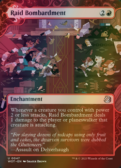 MTG Raid Bombardment Borderless Foil ** Enchanting Tales ** English (NM) - Image 1