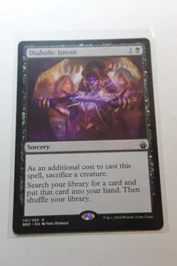 MTG Diabolic Intent x1- -Battlebond-Lightly Played - Image 1