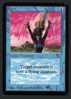 ***Alpha Flight (Corner Ding & Indent)*** MTG Alpha Magic Kid Icarus - Image 1