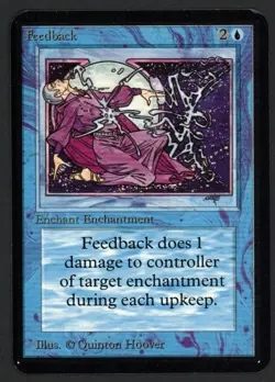***Alpha Feedback (Corner Ding)*** MTG Alpha Magic Kid Icarus - Image 1