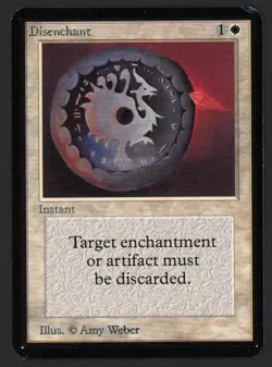 ***Alpha Disenchant (Corner Ding)*** MTG Alpha Magic Kid Icarus - Image 1