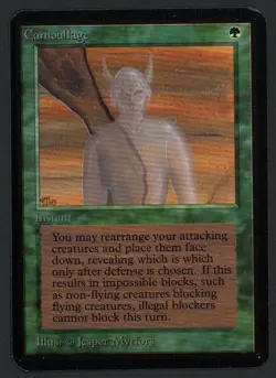 ***Alpha Camouflage (Corner Ding)*** MTG Alpha Magic Kid Icarus - Image 1