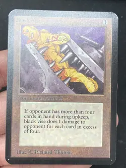 ***Alpha Black Vise (Corner Ding)*** MTG Alpha Magic Kid Icarus - Image 3