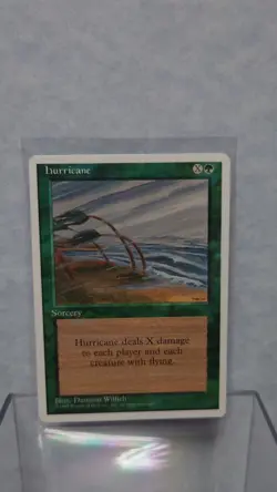 Magic the Gathering - Hurricane - 1995 4th Edition - Lightly Played - Image 1
