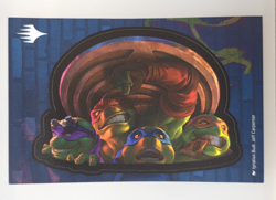 Magic The Gathering Teenage Mutant Ninja Turtles Mike Raph Don Leo Tin Sticker - Image 1