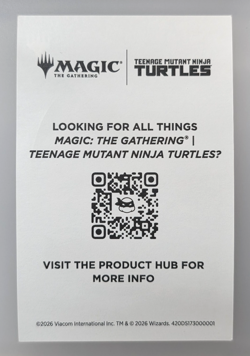 Magic The Gathering Teenage Mutant Ninja Turtles Mike Raph Don Leo Tin Sticker - Image 2