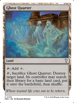 MTG Ghost Quarter ** Mystery Booster 2 ** English (NM) - Image 1