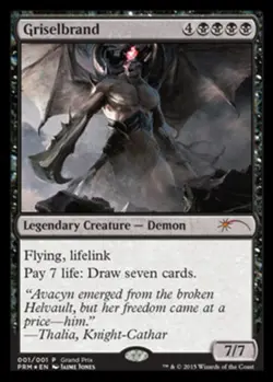 MTG Griselbrand - 2014 Grand Prix Promo, Unique & Misc. Promos, Damaged, English - Image 1