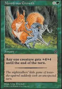 1 x Monstrous Growth - Portal Second Age - NM-Mint - MTG - Image 1