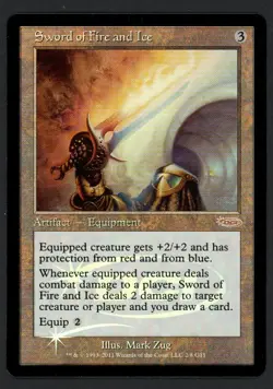 ***FOIL Sword of Fire and Ice Judge Promo*** MTG Promo Magic Kid Icarus - Image 1