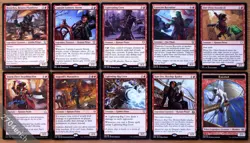 Set of 10 Red Pirate Creatures *NM* Magic the Gathering MTG Ixalan EDH Commander - Image 1