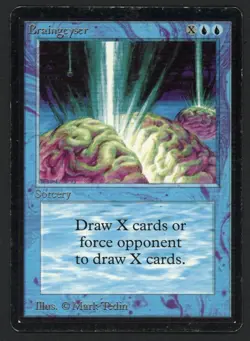 ***Beta Braingeyser (Shuffle Bend)*** MTG Beta Magic Kid Icarus - Image 1