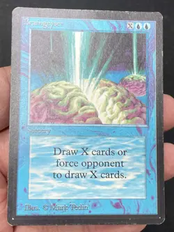 ***Beta Braingeyser (Shuffle Bend)*** MTG Beta Magic Kid Icarus - Image 3