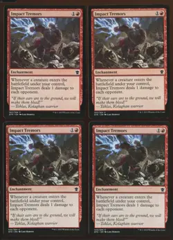4x Impact Tremors Common Ex/LP Dragons of Tarkir Playset Magic the Gathering MTG - Image 5