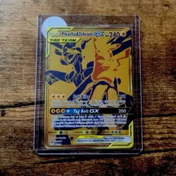 Pikachu & Zekrom GX SM168 Ultra Rare TAG TEAM Foil Pokemon Card 240 HP - Image 1