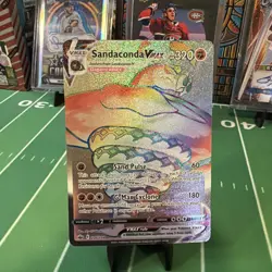 Sandaconda VMAX 206/198 Pokemon TCG 2021 Secret Rare Rainbow Chilling Reign NM - Image 1