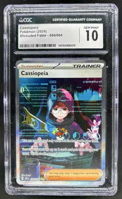 2024 Pokemon Shrouded Fable Cassiopeia #094/064 CGC 10 - Image 1