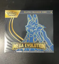 Pokemon TCG Mega Evolution Lucario ETB Elite Trainer Box SEALED - Image 1