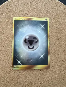 Pokemon TCG - Steel Metal Energy 163/149 Gold Secret Rare Sun & Moon VG Cond. - Image 1