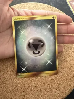 Pokemon TCG - Steel Metal Energy 163/149 Gold Secret Rare Sun & Moon VG Cond. - Image 2