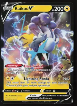 Pokemon Raikou V Jesse Parker The Don 2024 World Championship Deck - NM - Image 1